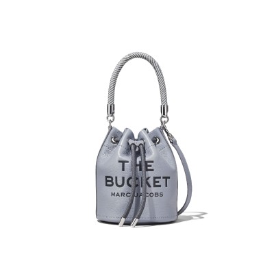 The Leather Bucket Bag Wolf Grey