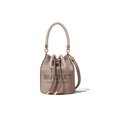 The Leather Bucket Bag Cement