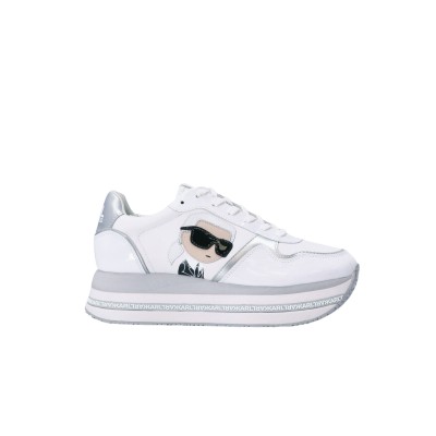 Ikonik NFT Velocita Sneakers in White Leather