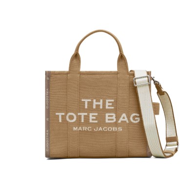 The Jacquard Medium Tote Bag Camel