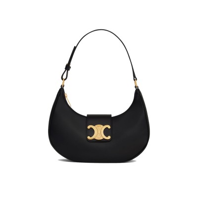 Ava Triomphe Bag in Smooth Calfskin Black