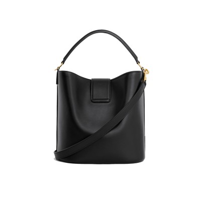 Medium Louise Bag in Smooth Clafskin Black