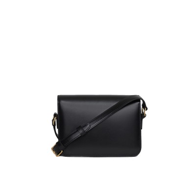 Teen Triomphe Bag In Shiny Calfskin Black