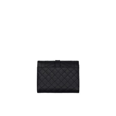 Monogram Wallet Black Calfskin Leather