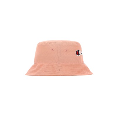 Bucket Hat Pink Garment With Logo Navy