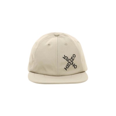 Sport Baseball Cap Taupe Cross Logo Unisex and All Size