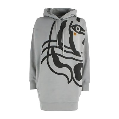 Hoodie Dress K-Tiger Grey