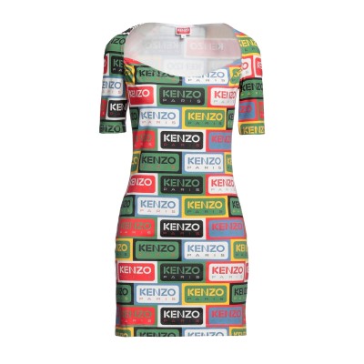 Bodycon Dress Labels All Over Logo Multicolor