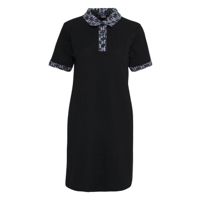 Polo Dress Boucle Black