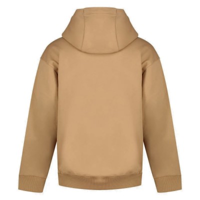 Hoodie Sullivan 08 Cotton Terry With Flock Print Logo Camel