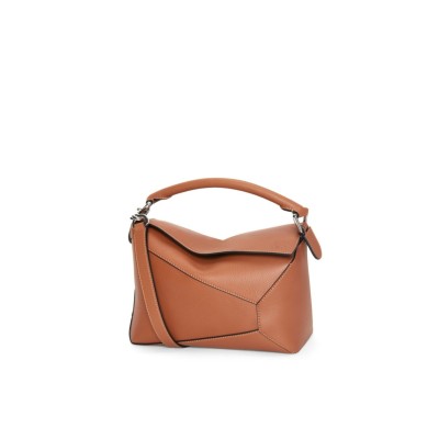 Small Puzzle Bag in Classic Calfskin Tan