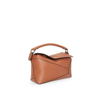 Small Puzzle Bag in Classic Calfskin Tan