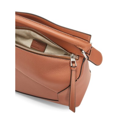 Small Puzzle Bag in Classic Calfskin Tan