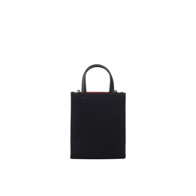 G-Tote Bag Mini Vertical Black Logo White