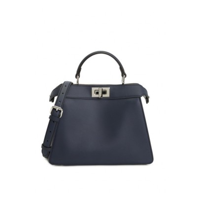 Peekaboo IseeU Small Navy Calf Leather Bag