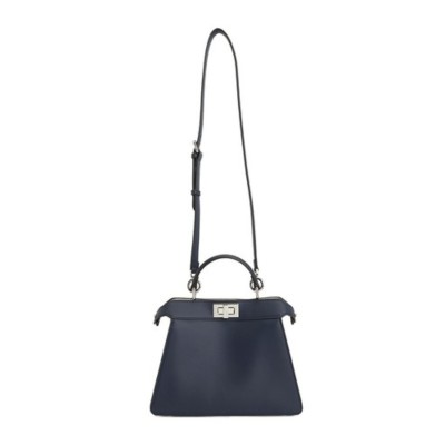 Peekaboo IseeU Small Navy Calf Leather Bag