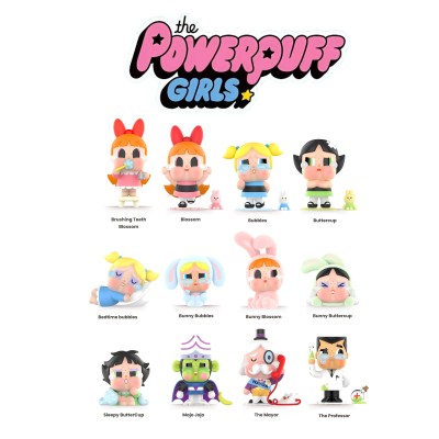 Pop Mart Cry Baby X Powerpuff Girls Series Figures