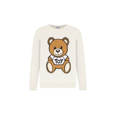 Kids Knitwear Teddy Toy Avorio