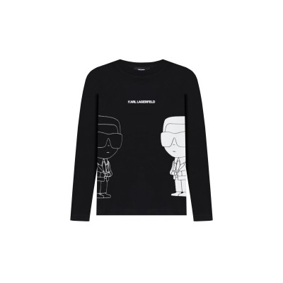 Kids Tshirt Long Sleeve K/Ikonik Black