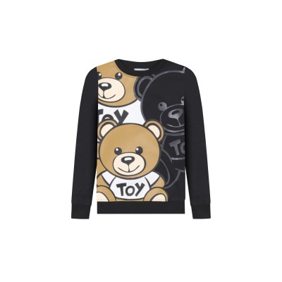 Kids Sweatshirt Teddy Bear Friends Cotton Black