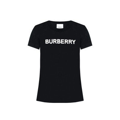 Tshirt Logo Print Cotton in Black