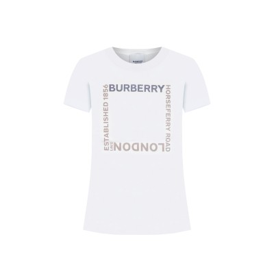 Tshirt Horseferry Square Print Cotton White