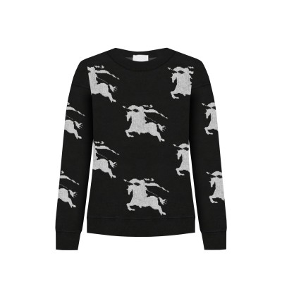 EKD Cotton Silk Jumper Black/White