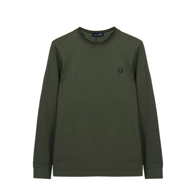 Longsleeve Twin Tipped Tshirt Laurel Wreath Green & Night Green