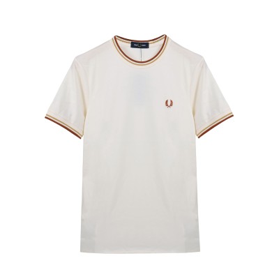 Twin Tipped T-Shirt Ecru Logo Marmalade