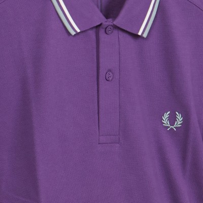 Polo Twin Tipped Amethyst Logo Grey