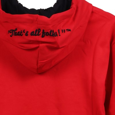 X Looney Tunes Hoodie 623 LNY Edition in Red with Logo Black