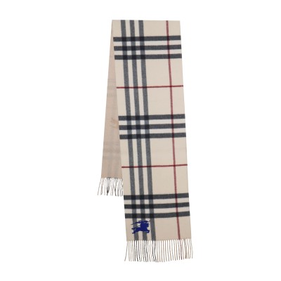 Reversible Check Cashmere Scarf Stone