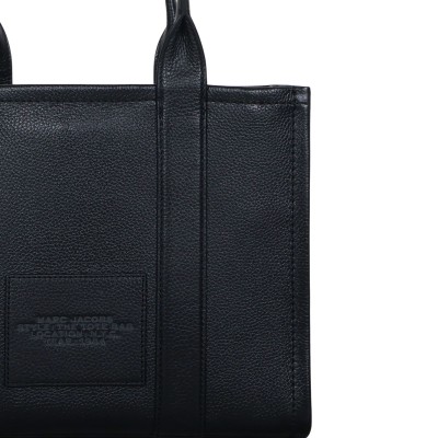 The Leather Medium Tote Bag Black