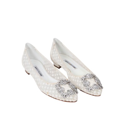 Hangisi Flat White Lace