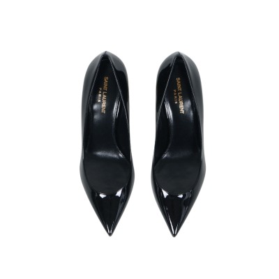 Opyum Pump Heel 8.5cm Black Gold Patent