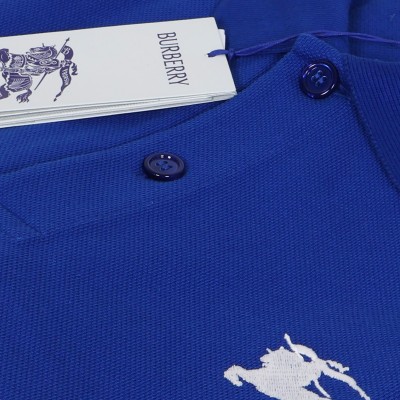 Cotton Polo Shirt Button Placket Knight