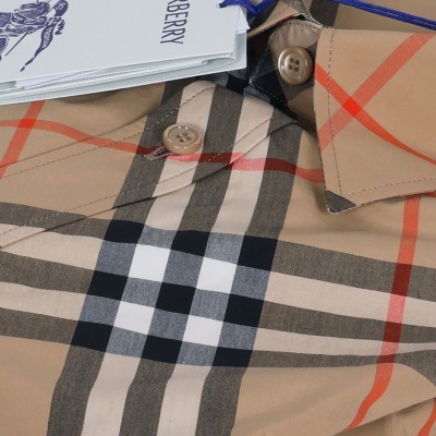 Reguler Fit Check Cotton Shirt Sand
