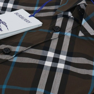Check Stretch Cotton Shirt in Snug