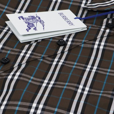 Check Cotton Shirt Dress Snug