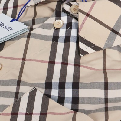 Relaxed Fit Check Cotton Shirt Alabaster