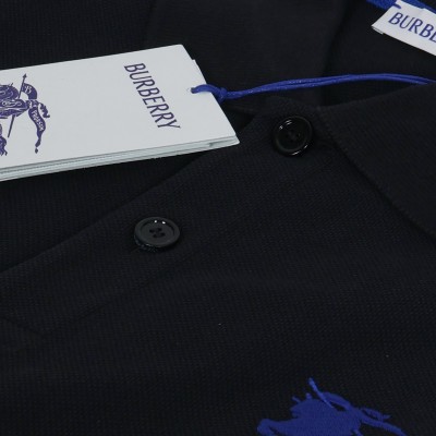 Logo Embroidered Short Sleeved Polo Shirt Black
