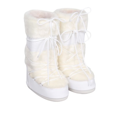 Icon Faux Fur Snow Boots Optical White