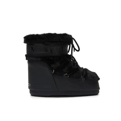 Icon Low Faux Fur in Black