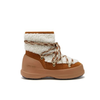 Luna Shearling Whisky and Off White