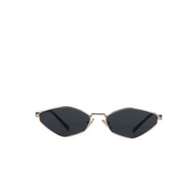 56ZS Logo Sunglasses Pale Gold Dark Grey