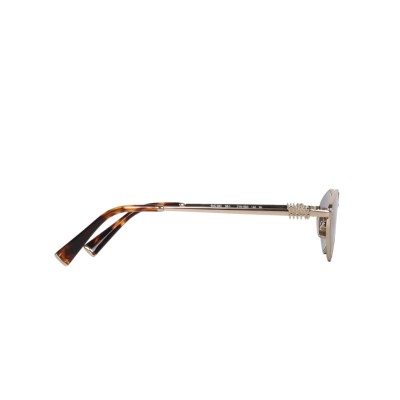 56ZS Logo Sunglasses Pale Gold Dark Grey
