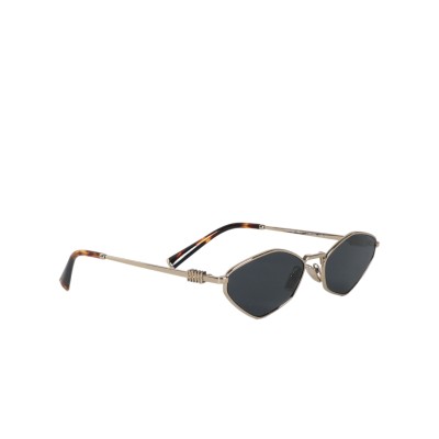 56ZS Logo Sunglasses Pale Gold Dark Grey