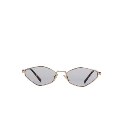 56ZS Logo Sunglasses Pale Gold Light Grey