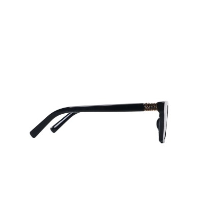 A05SF Logo Sunglasses Black Dark Grey