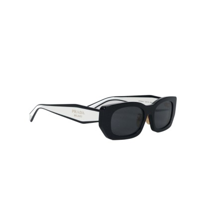 05SF Sunglasses With The Prada Logo Black Dark Grey